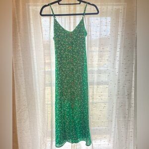 Sienna Sky Green Floral Midi Dress